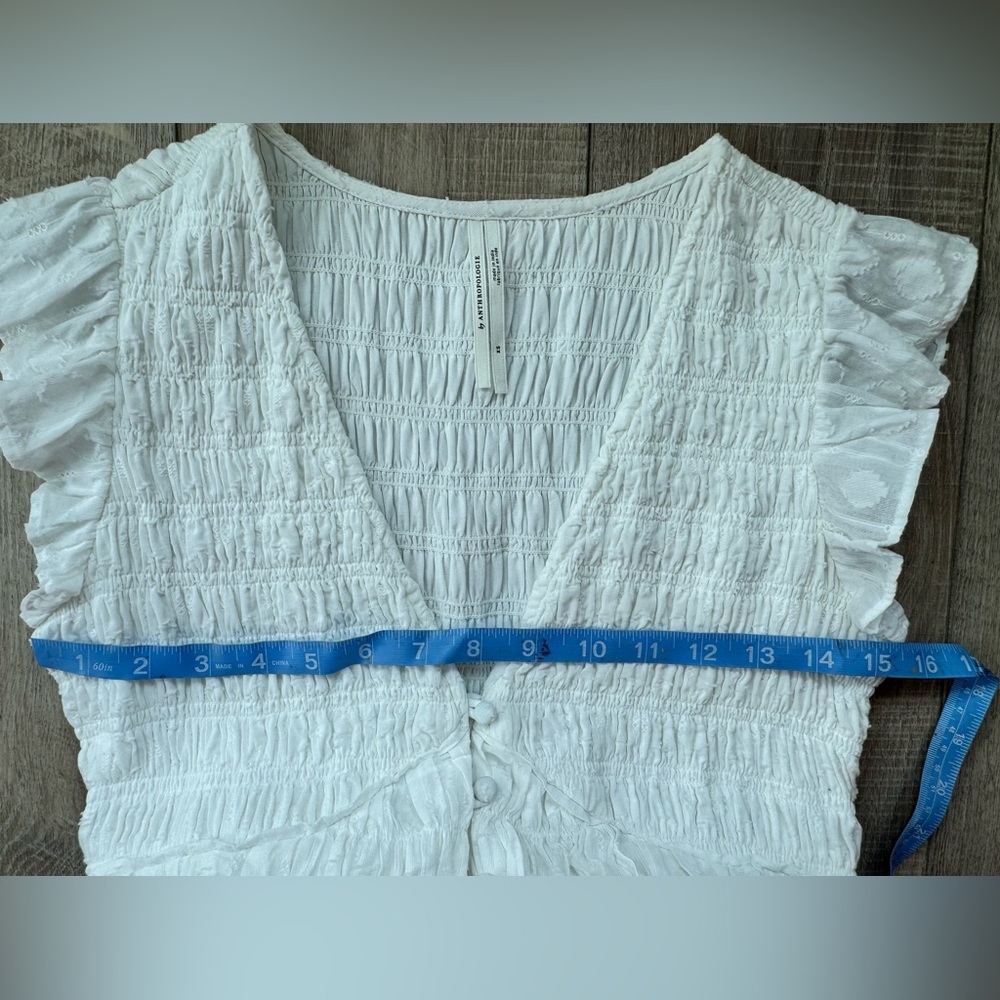 Anthropologie Peregrine White Dress XS Boho Romantic Cottagecore Chic - Picture 9 of 14